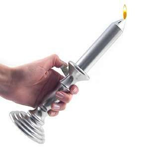  Present Time Lighter Candle, Silver: Home & Kitchen