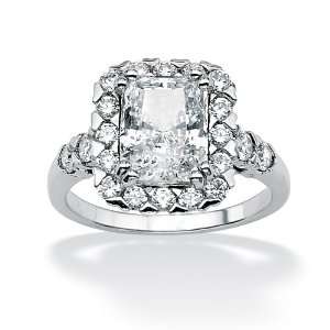   Jewelry Sterling Silver DiamonUltra™ Cubic Zirconia Ring: Jewelry