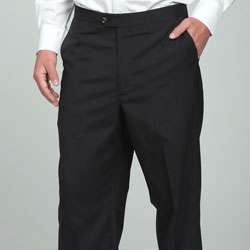 Sansabelt Mens 4 Seasons Navy Flat front Dress Pants  Overstock
