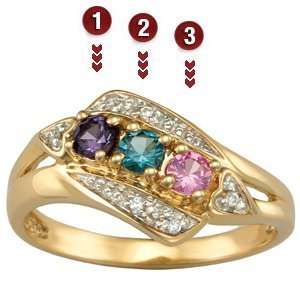  Enchanting Mothers Ring/14kt yellow gold: Jewelry
