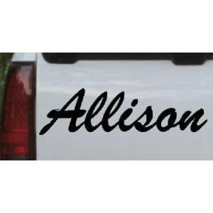  Black 22in X 6.6in    Allison Names Car Window Wall Laptop 