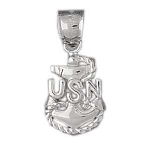   Sterling Silver Pendant Military Inspired: CleverSilver: Jewelry