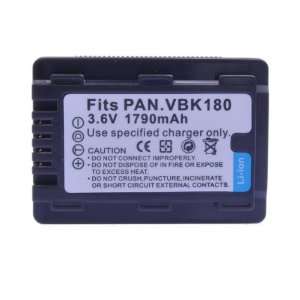 1790mAh For Panasonic VW VBK180 Panasonic HDC HS60, HDC TM55, HDC SD60 