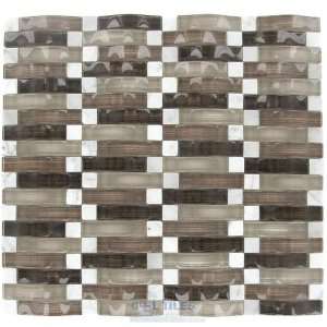   curved glass & carrara marble pales ciro mosaic t: Home Improvement