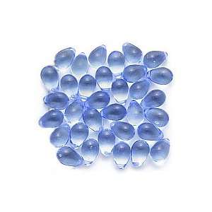  Czech Glass Beads 9mm Teardrops Light Sapphire (50): Arts 