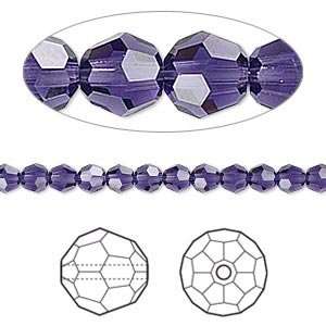 6413 Swarovski crystal, Crystal Passions®, crystal purple velvet 