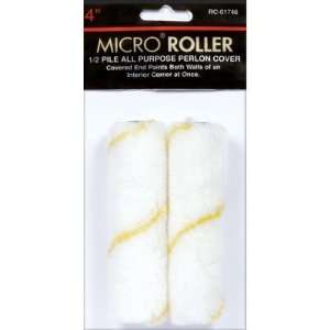  Gam Paint Brushes RC01748 Micro Roller Covers Twin Pack 