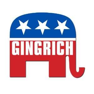  Gingrich GOP Elephant Sticker 