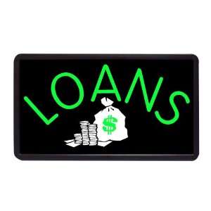  Loans 13 x 24 Simulated Neon Sign: Home & Kitchen
