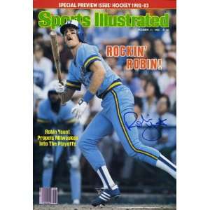  13x19 Robin Yount Sports Illustrated Autograph Poster   10 