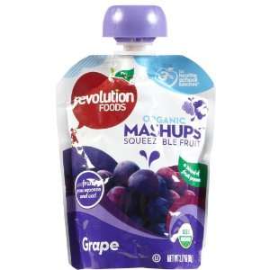 Revolution Foods   Organic Mashups, Grape   3.17 oz. (4 pack):  
