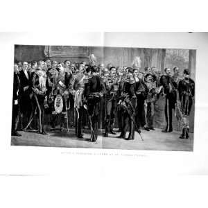  1885 Soldiers Officers War Levee St. JamesS Palace: Home 