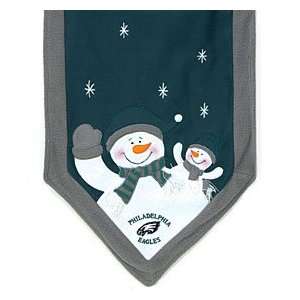 Philadelphia Eagles 72x15 Snowman Table Runner:  Sports 