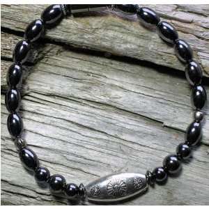  Oval Pewter Sun Magnetic Bracelet *High Powered* 