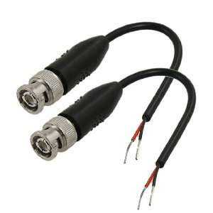   Male Adapters Video Balun Coaxial Cable for CCTV Camera Electronics