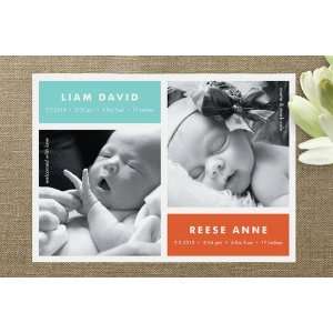  Modern Multiples Birth Announcements: Health & Personal 