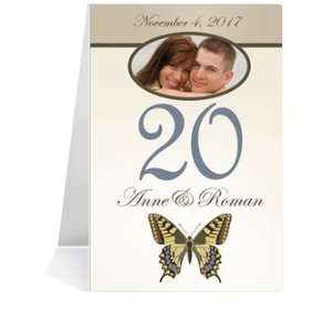   Number Cards   Butterfly Taupe & Pewter #1 Thru #29: Office Products