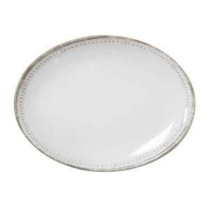  Le Cadeaux Provence Solid White 16 Coupe Oval Platter 