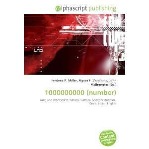  1000000000 (number) (9786133744707) Books