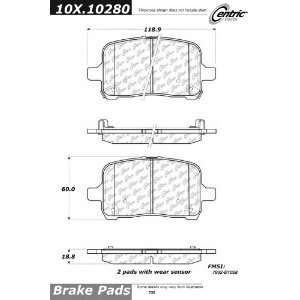  Centric Parts, 102.10280, CTek Brake Pads Automotive