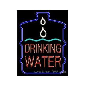  Drinking Water Neon Sign 31 x 24