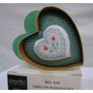  Heart Shaped Fabric Pin in Shaker Box: Everything Else