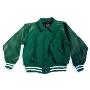  Letterman Jackets Green with White Stripes New Xl 