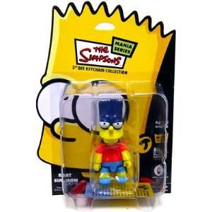   Qee: Bart Simpson Mania Series Bartman Keychain: Sports & Outdoors