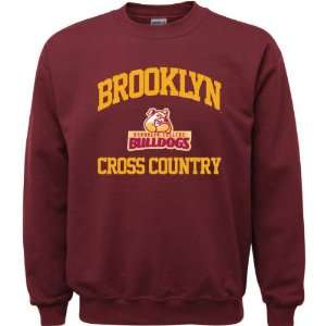  Brooklyn College Bulldogs Maroon Youth Cross Country Arch 