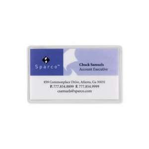Sparco Products Products   Laminating Pouch, f/Business Cards, 10mil 