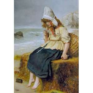   name Message from the Sea, By Millais John Everett