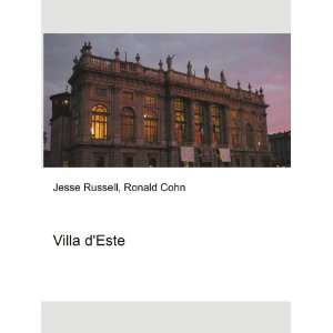  Villa dEste: Ronald Cohn Jesse Russell: Books