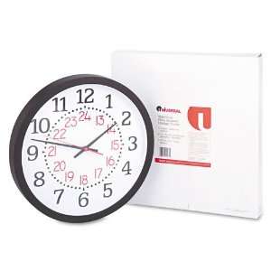  Wall Clock Military 24 Hour Time Dial 14in dia.: Home 