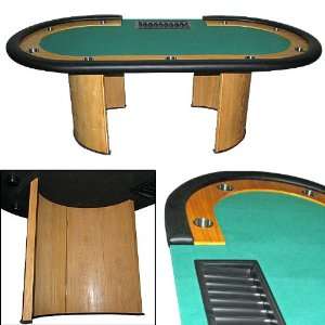  NEW Professional Texas Holdem Poker Table with Dealer 