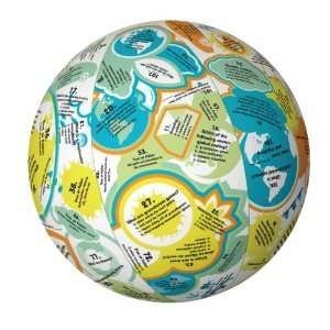 American Educational SR 1391 Vinyl Clever Catch Green Earth Ball, 24 