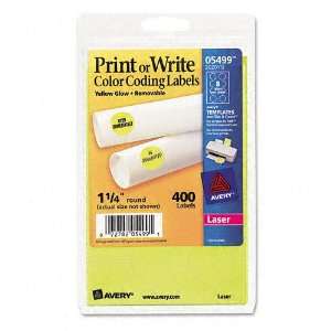  Avery : Print or Write Removable Color Coding Labels, 1 1 
