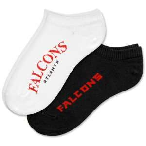  Atlanta Falcons Womens No Show Socks (2 pack): Sports 