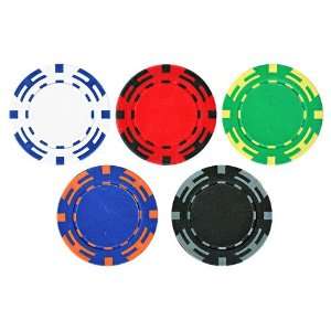  50pc 14g Z Striped Poker Chips (5 colors) Sports 