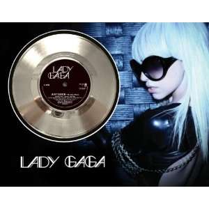  LADY GAGA Just Dance Framed Silver Record A3 