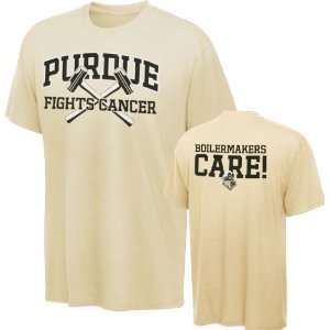   Vegas Gold Purdue Fights Cancer T Shirt: Sports & Outdoors
