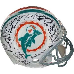  Miami Dolphins 1972 Team Signed Full Size Helmet: Sports 