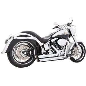   Out Chrome Exhaust for 1986 2011 Harley Davidson Softail: Automotive