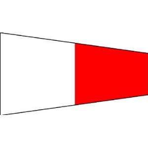  Size 14, Question Signal Pennant w/ Line, Snap & Ring 