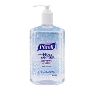  Purell Hand Sanitizer, 8 oz. Pump Bottle, Case/12 Health 