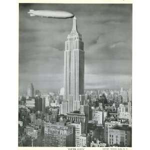  Vintage Zeppelin Empire State Building New York Picture 