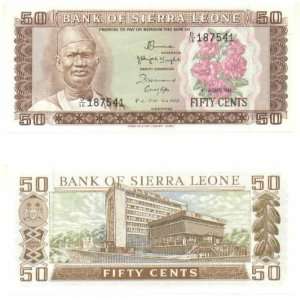 Sierra Leone 1984 50 Cents, Pick 4e 