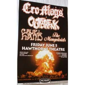  Cro mags Poster   Concert Flyer: Home & Kitchen