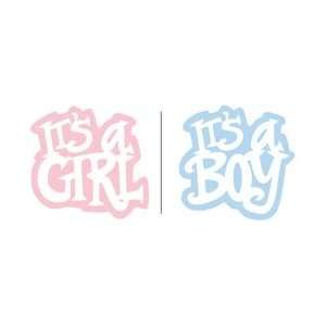 Plaid Uptown Baby Flock Iron Ons 2/Pkg Its A Girl/Boy 929 03; 3 Items 