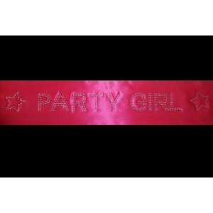  Party Girl Rhinestone Sash 