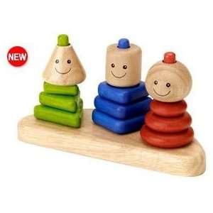  Voila Wooden Geo Trio Sorting and Stacking Toy: Baby